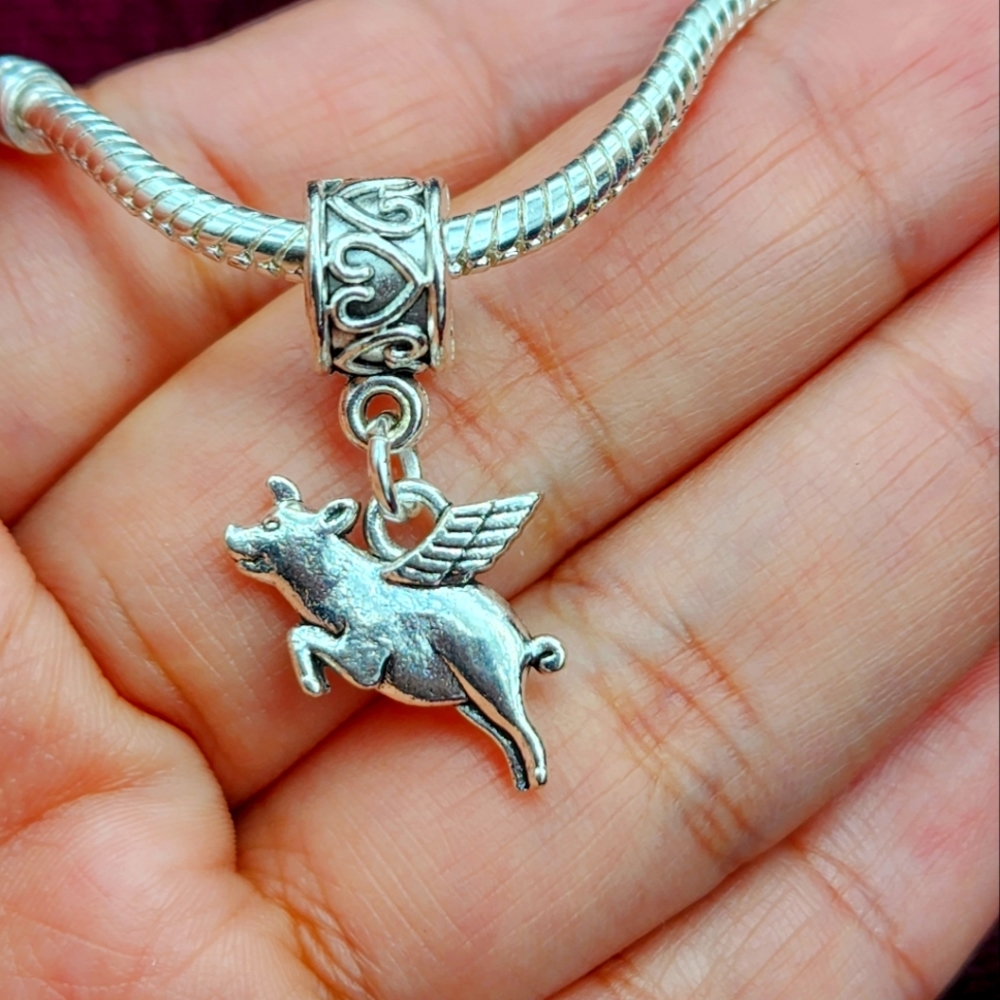 Flying Pig charm for Pandora James Avery